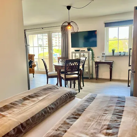 Fewo1846 - Strandresidenz Wassersleben Ufernest - Modernes Studioapartment Mit Balkon Am *